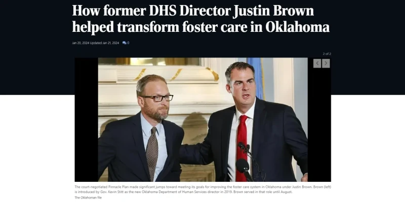 How former DHS Director Justin Brown helped transform foster care image